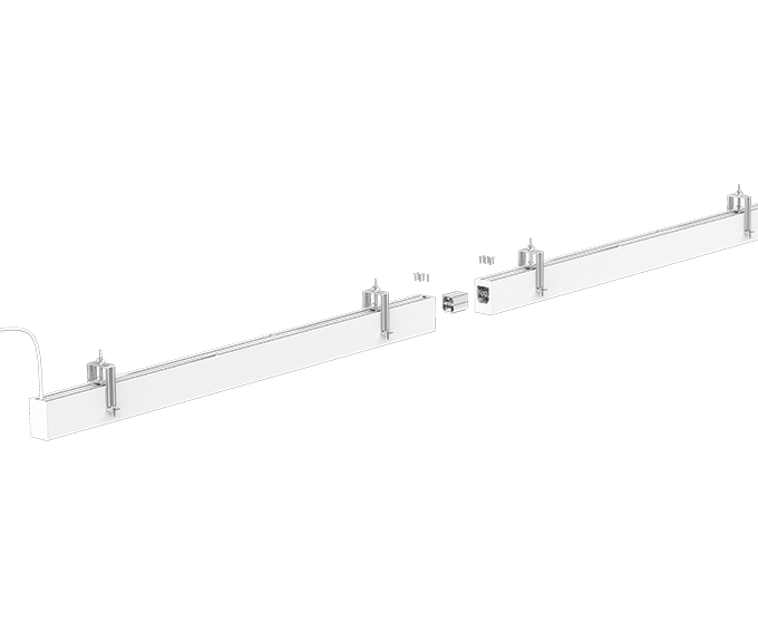 8050 linear light in single run continuous run by signcomplex